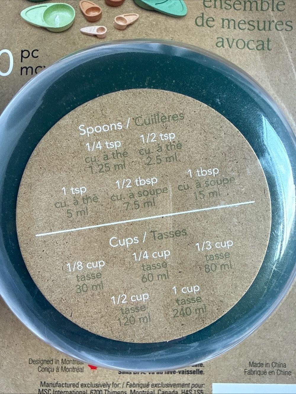 Joie 10pc Avocado Measuring Set, BPA Free, Dishwasher Safe New - Picture 4 of 7